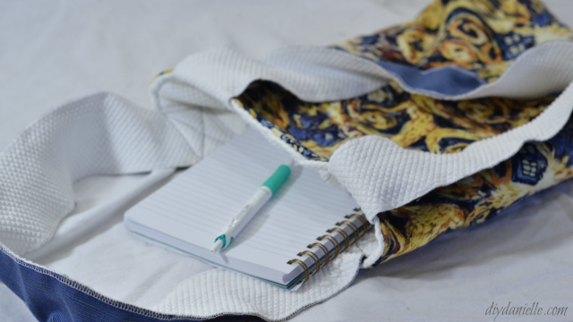 Library tote bags make a great gift idea! They're so much fun to sew and customize. Book Tote Bag DIY