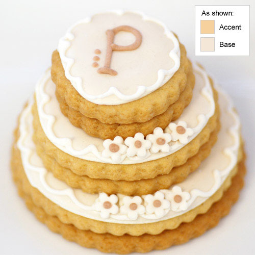 Personalized Stacked Wedding Cookie Cake - Unxia