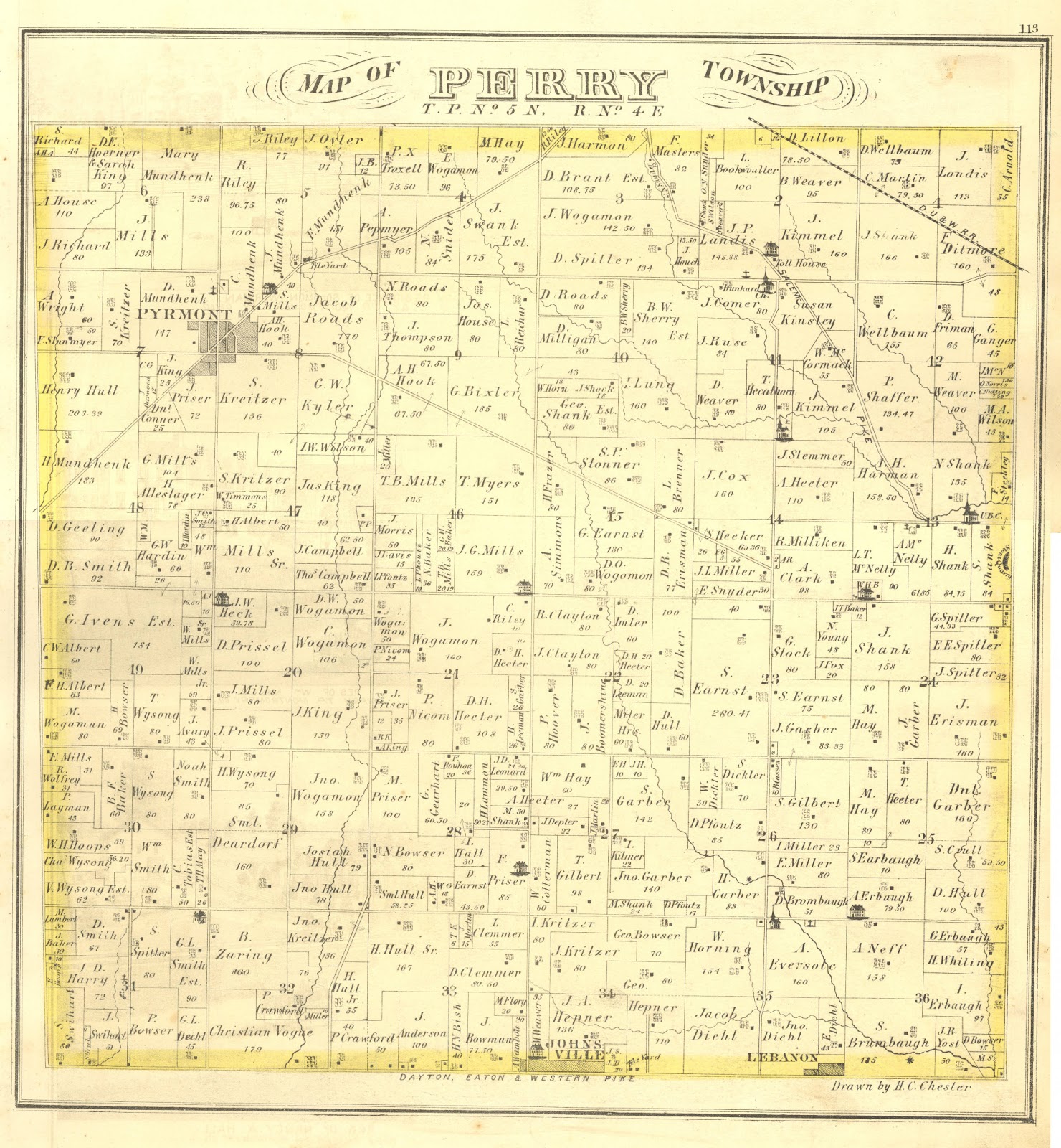 MoselMiami Musings Montgomery county, Perry township, 1875
