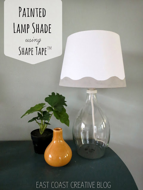 Shape Tape™ Painted Lamp Shade DIY | East Coast Creative