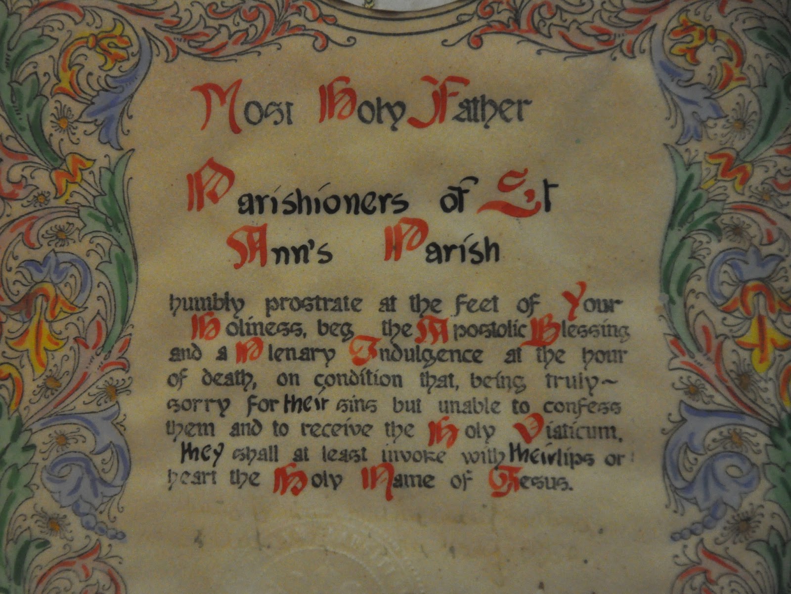 Orbis Catholicus Secundus Apostolic Blessings in English