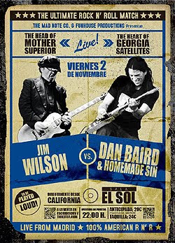 Dan Baird y Jim Wilson juntos en Bilbao, Madrid y Barcelona en Noviembre