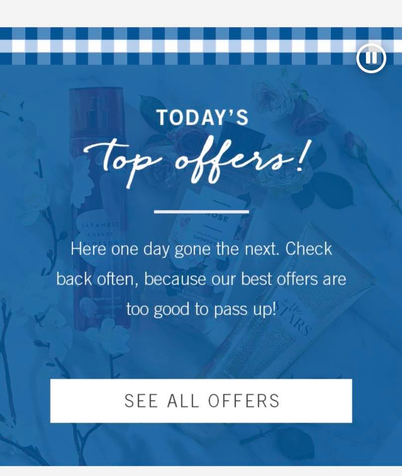 Life Inside the Page Bath & Body Works Member Rewards Program APP
