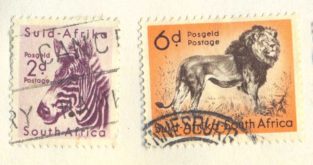 POSTCARDY the postcard explorer South Africa Stamps & Namibia