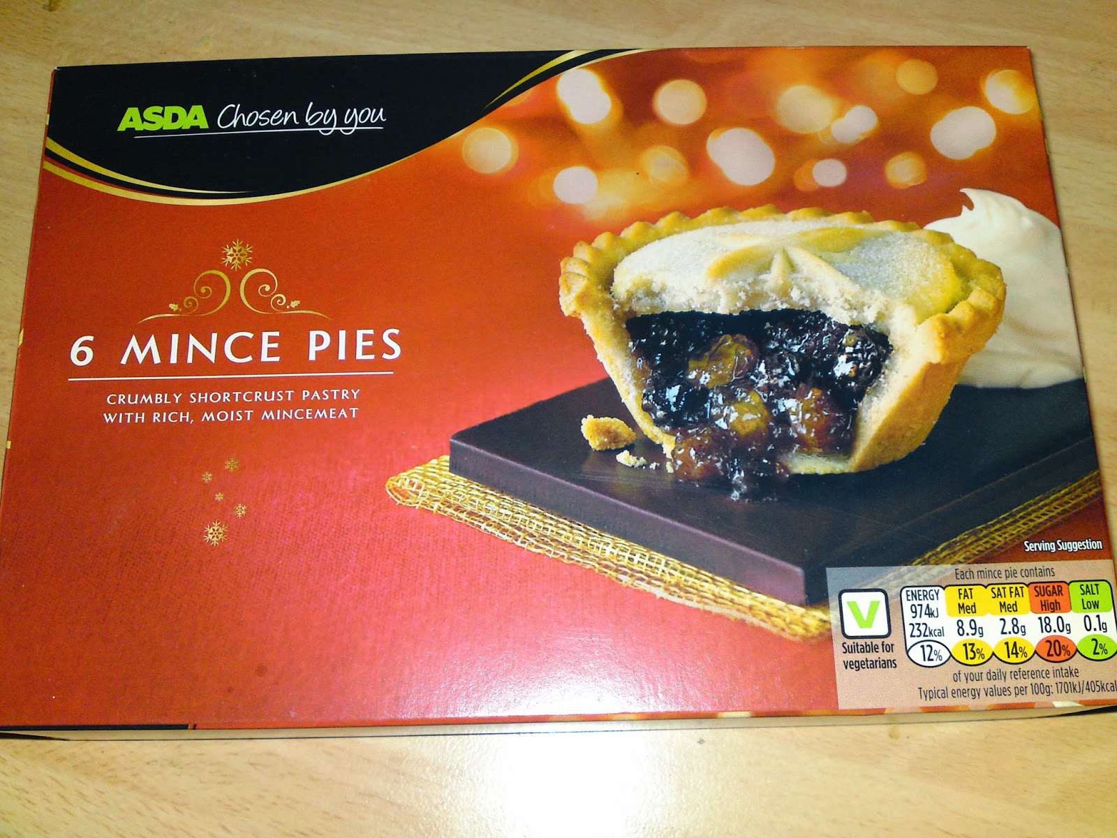 Lactose Free UK Asda 6 Mince Pies