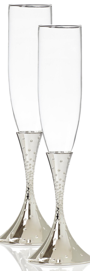 Nambé 'Dazzle' Champagne Toasting Flutes (Set of 2)