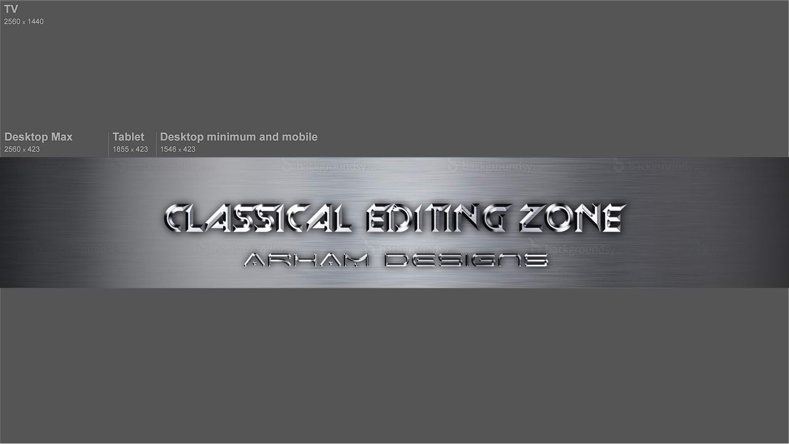 Create A Metallic Youtube Banner In Photoshop Cc Photoshop Cc