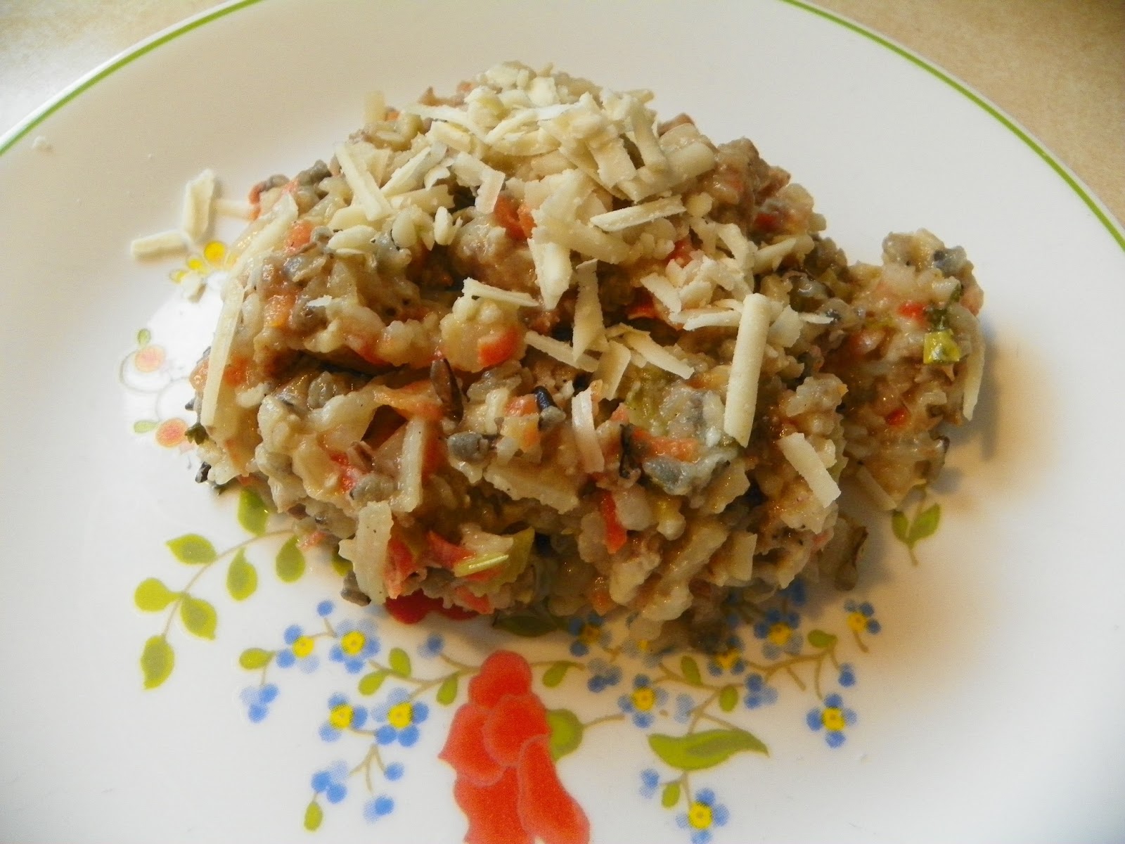 Dicky Bird's Nest Pork Sausage and Wild Rice Casserole in Crock Pot