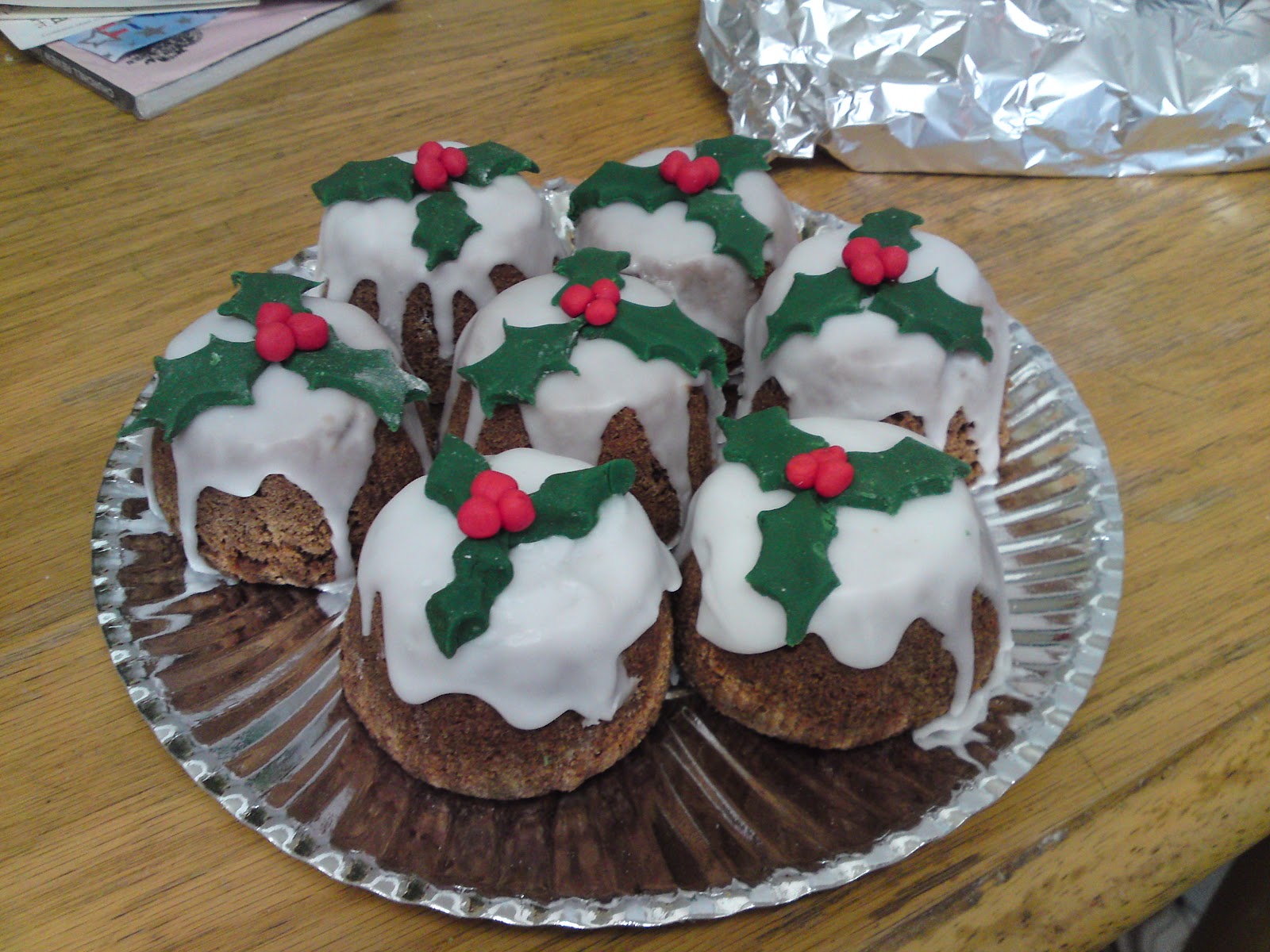 The Princess and the Cake Chocolate Christmas Pudding Muffins