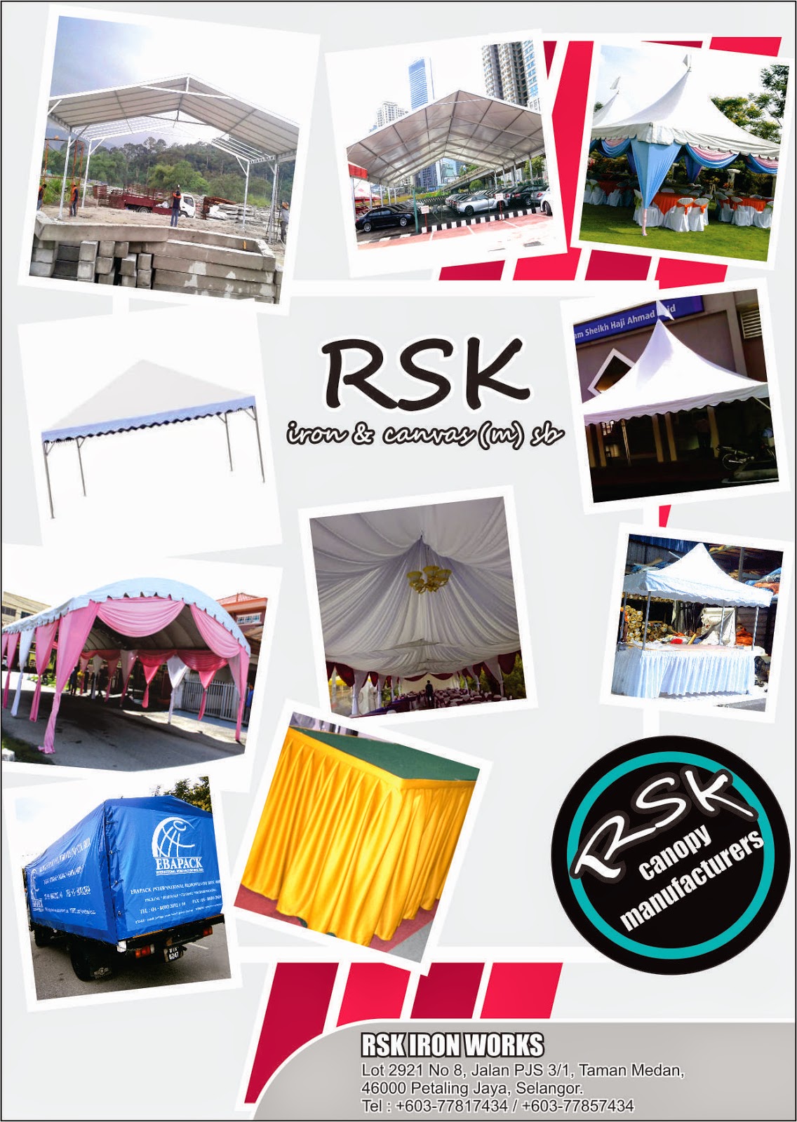manufacturing of canopy iron, canopy canvases, marquee tent structure and also marquee tent canvas