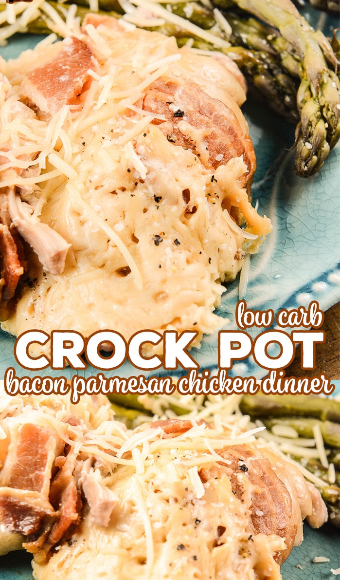 Crock Pot Bacon Parmesan Chicken Dinner (Low Carb) Trending Recipes