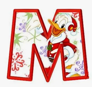 Alfabeto Navideño de personajes Disney M D2.