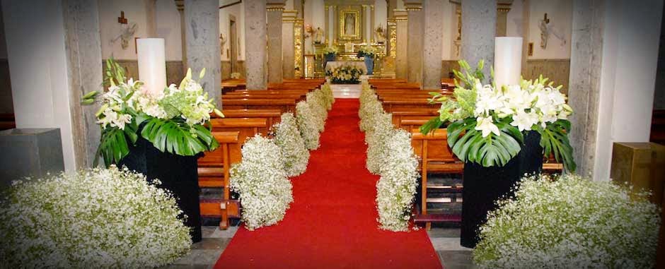 Decoracion de Iglesias para Bodas con Flores, parte 1