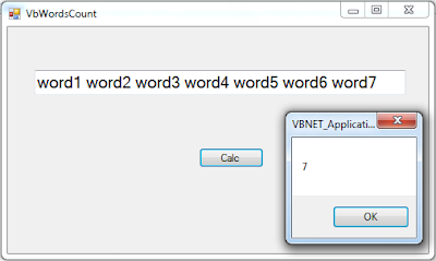 get string words count using vb.net