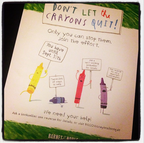 The Library Voice: We Need To Convince Our Favorite Crayons Not To Quit!