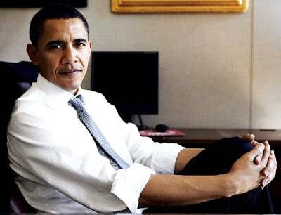 Barack Obama Foto de Barack Obama posando para las cámaras