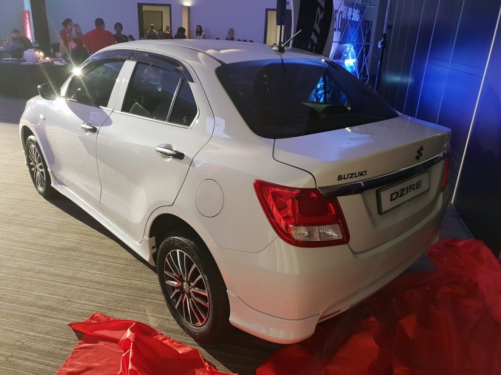 Suzuki Dzire with body kit [South Africa]