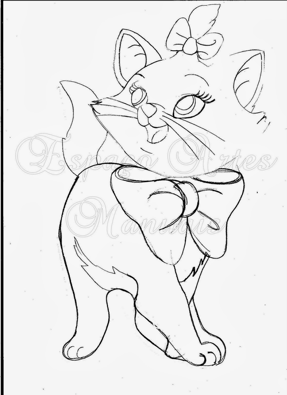 Imagens para Colorir da Gatinha Marie da Disney  Da gatinha marie, Gata  marie, Desenhos de gatos