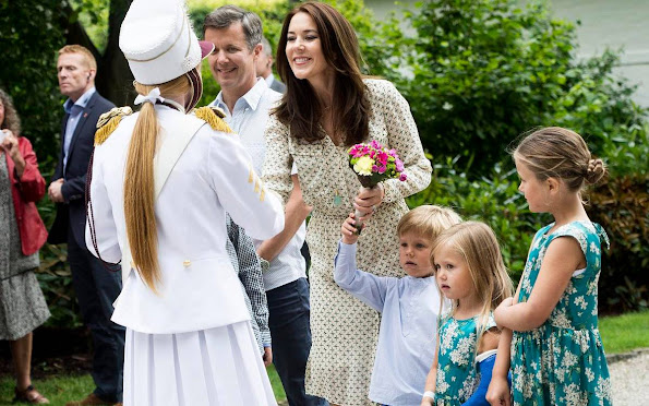 Prince Frederik, Princess Mary, Prince Christian, Princess Isabella, Prince Vincent, Princess Josephine at horse parade