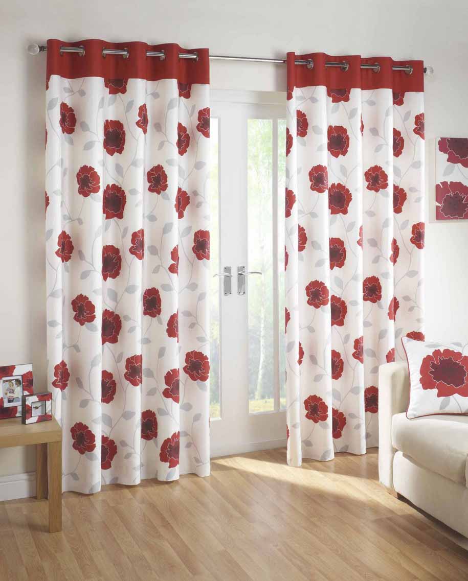 Model Gorden Warna Merah | Sobat Interior Rumah