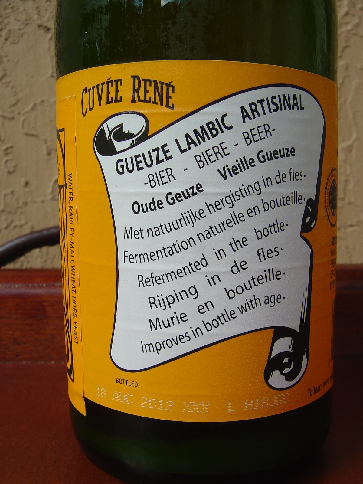 Daily Beer Review Cuvée René Gueuze Lambic
