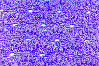 2 - Crochet Imagen Punto de abanicos con punto puff a ganchillo Majovel Crochet