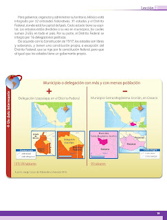 Apoyo Primaria Geografía 4to grado Bloque I lección 2 México y su división política