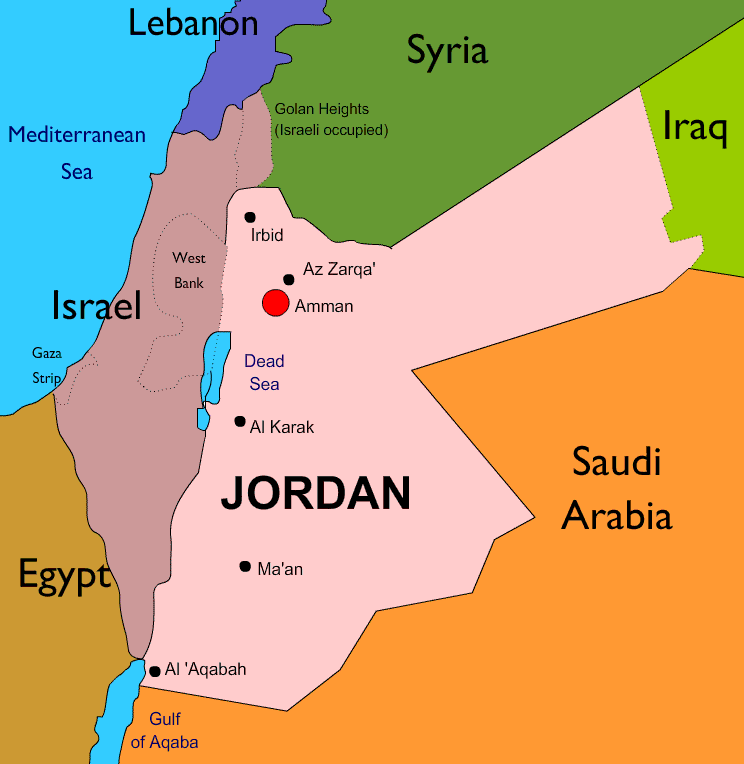 where is the city of jordan