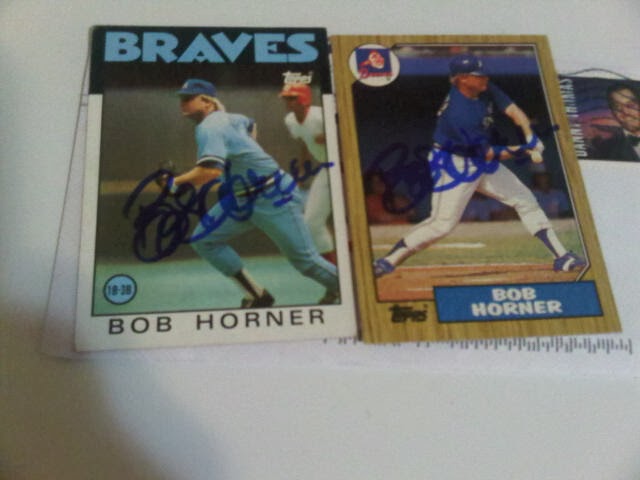 my ttm baseball autographs former atlanta brave bob horner is