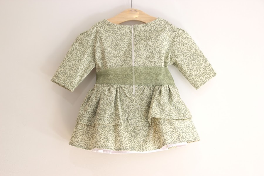 DIY patrones vestido niña volantes talla 3 a 8 años 