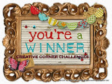 I'm a winner at Creative Corner Challenge