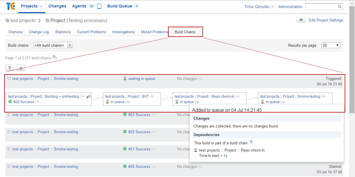 TeamCity triggers & dependencies построение процессов разработки и