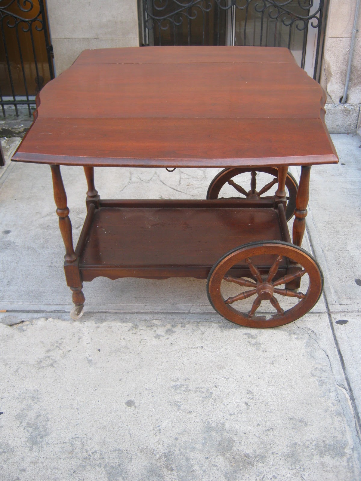 Uhuru Furniture & Collectibles Drop leaf Serving Cart SOLD