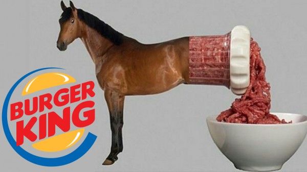 BURGER KING ADMITS TO USING HORSE MEAT IN BURGERS, WHOPPERS