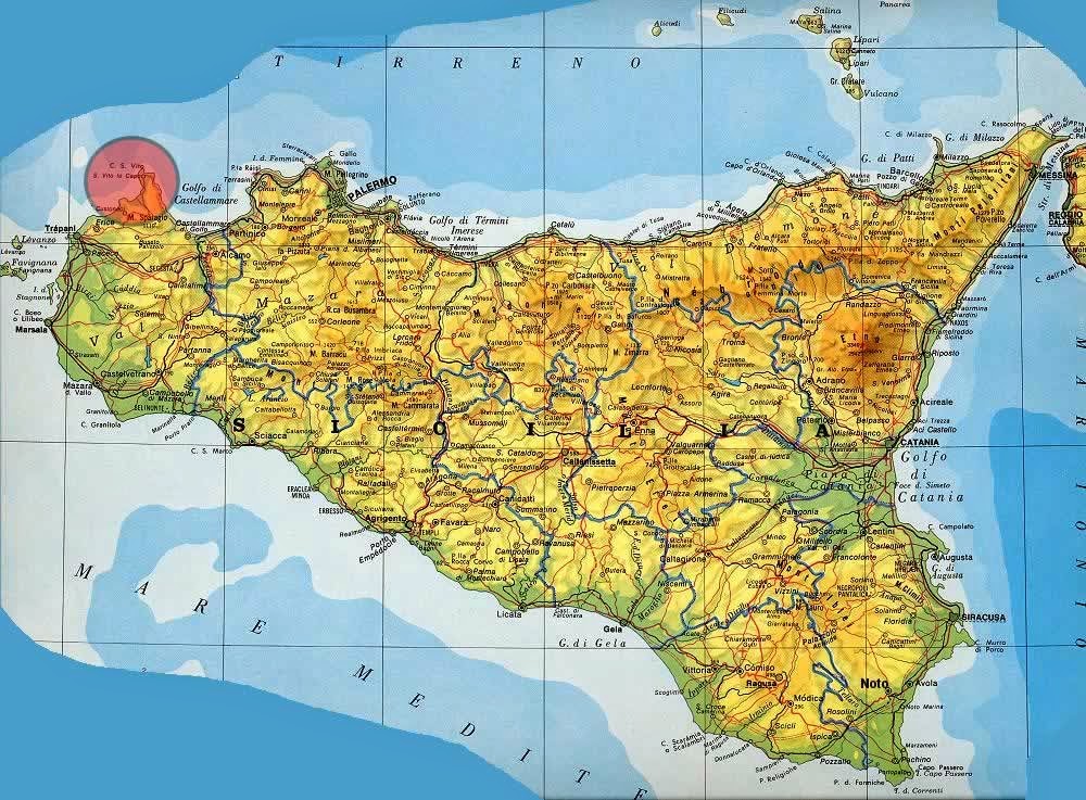 San Vito Lo Capo Cartina Sicilia San Vito Lo Capo Cartina Sicilia