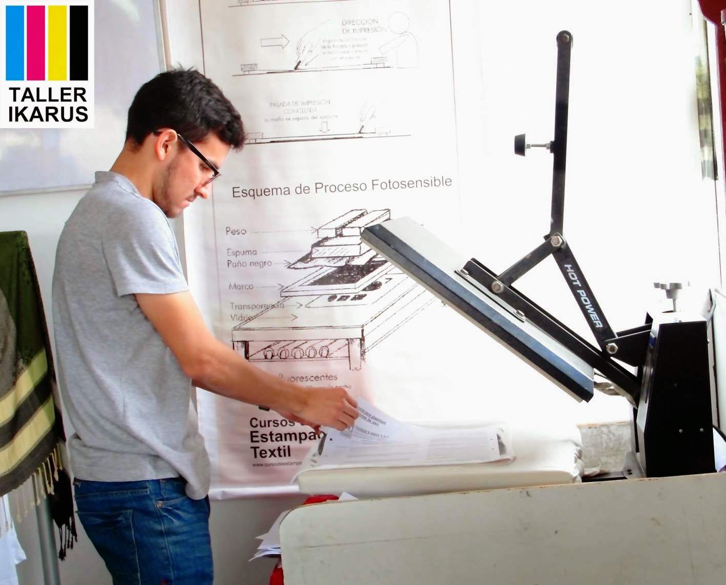 Taller Ikarus Servicio de Estampado Textil en el Taller Ikarus