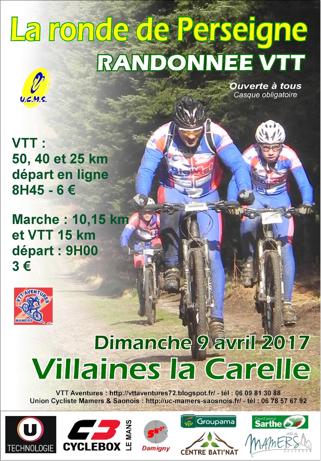 randonnee vtt en sarthe