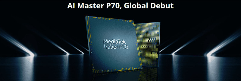 It is the first device with the new MediaTek Helio P70
