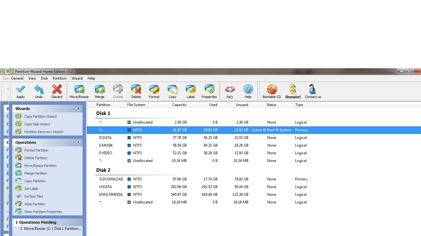 Show partitions. Ways of showing partition.
