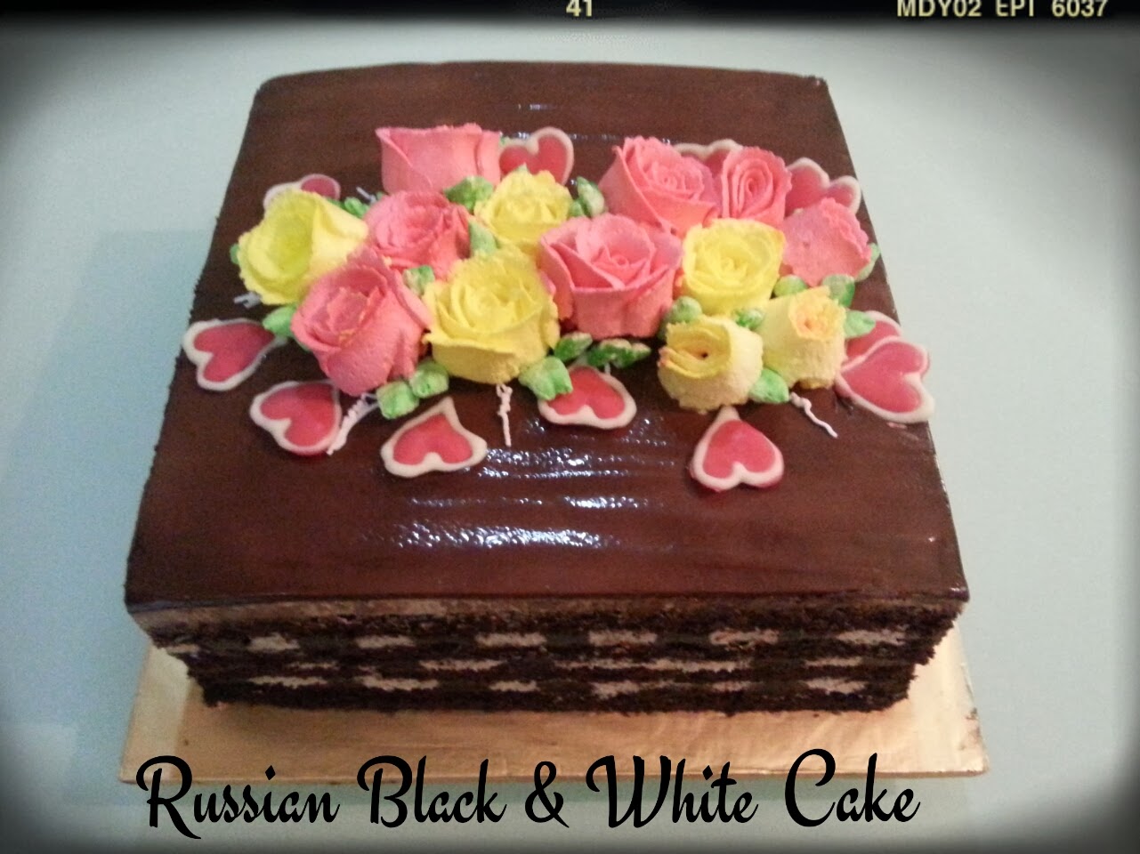 Semanis Rasa.....: Russian Black and White Cake