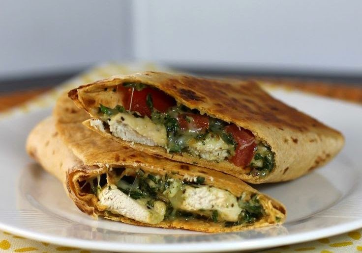 Grilled Chicken Pesto Wraps Cooking time