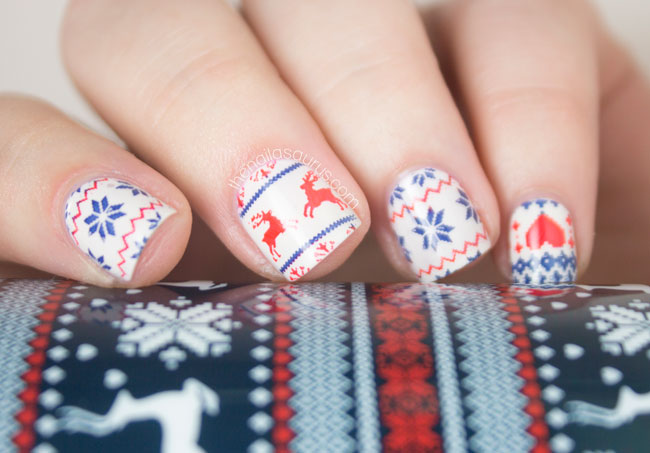 Pooh practise Fair Isle Nail Art, New eBay Collection and a Giveaway - The