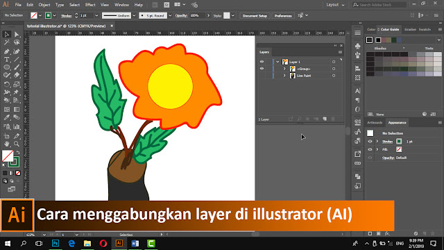 Cara mengelompokan objek di illustrator (AI) + video Cara mengelompokan objek di illustrator (AI) + video
