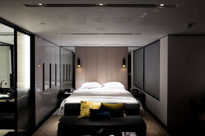 Bed With White Bed Sheet and Pillowcase Set Bed With White Bed Sheet and Pillowcase Set