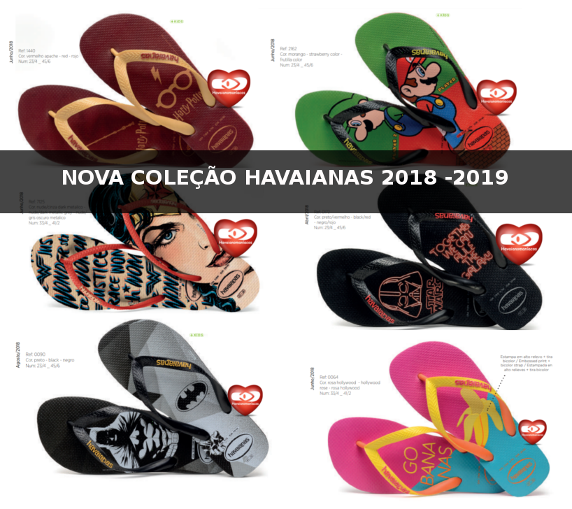 chinelos havaianas 2019