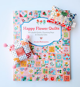 Happy Flowers Quilts Tour post with pin cushions by Heidi Staples of Fabric Mutt