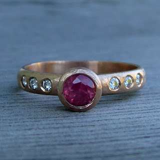 pink sapphire ring