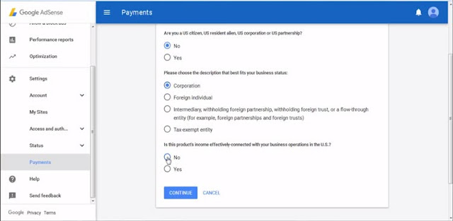 طريقة إغلاق الملف الضريبي tax info جوجل أدسنس أمريكي W9 طريقة إغلاق الملف الضريبي tax info جوجل أدسنس أمريكي W9