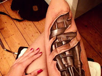 Leg 3d Tattoos For Women