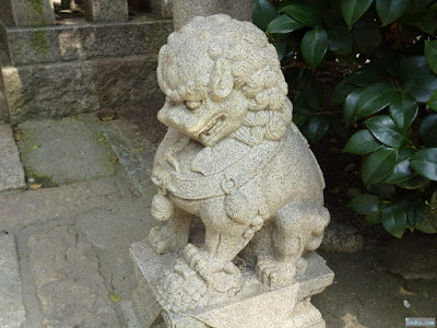 海老江八坂神社ゑびす神社狛犬 海老江八坂神社ゑびす神社狛犬